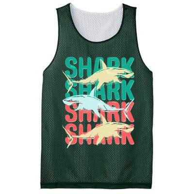 Cool Colorful Sharks Mesh Reversible Basketball Jersey Tank