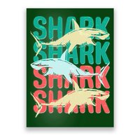Cool Colorful Sharks Poster