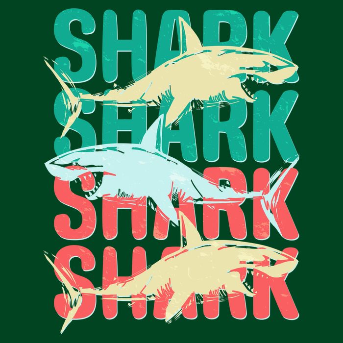 Cool Colorful Sharks Visor