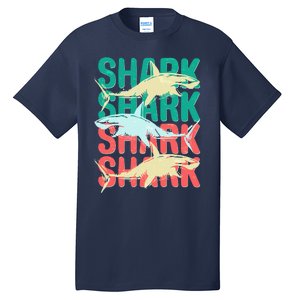 Cool Colorful Sharks Tall T-Shirt