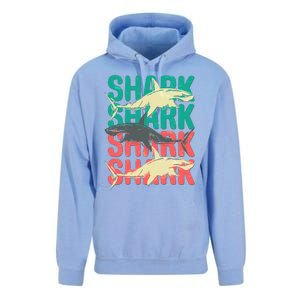 Cool Colorful Sharks Unisex Surf Hoodie