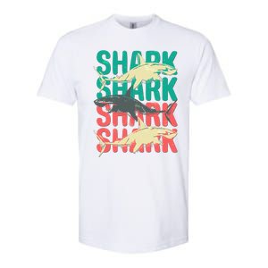 Cool Colorful Sharks Softstyle CVC T-Shirt