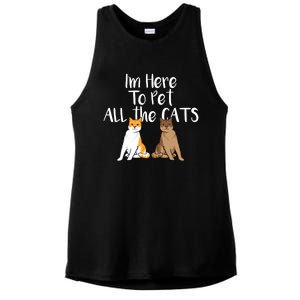 Cute Cat Saying Design For CatLovers And Cat Moms Gift Ladies PosiCharge Tri-Blend Wicking Tank