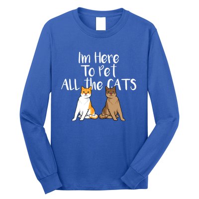 Cute Cat Saying Design For CatLovers And Cat Moms Gift Long Sleeve Shirt