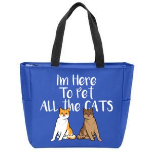 Cute Cat Saying Design For CatLovers And Cat Moms Gift Zip Tote Bag