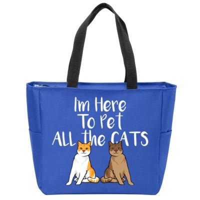 Cute Cat Saying Design For CatLovers And Cat Moms Gift Zip Tote Bag