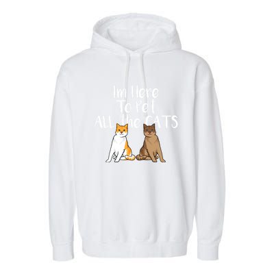 Cute Cat Saying Design For CatLovers And Cat Moms Gift Garment-Dyed Fleece Hoodie