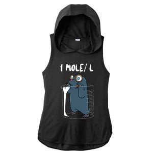 Chemistry Chemist Student Science Teacher Mole Ladies PosiCharge Tri-Blend Wicking Draft Hoodie Tank