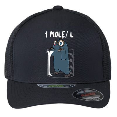 Chemistry Chemist Student Science Teacher Mole Flexfit Unipanel Trucker Cap