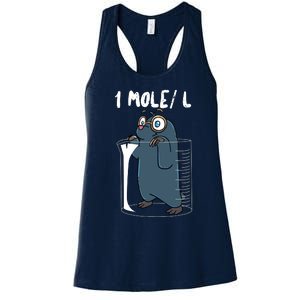 Chemistry Chemist Student Science Teacher Mole Women's Racerback Tank