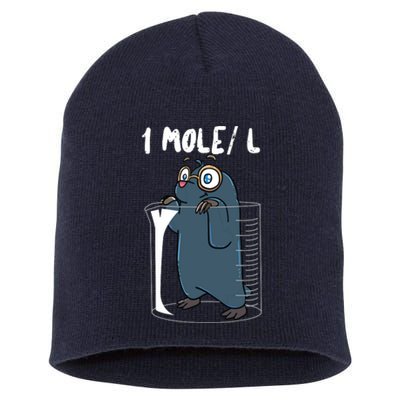 Chemistry Chemist Student Science Teacher Mole Short Acrylic Beanie