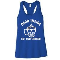 Coffee Cup Skeleton Funny Coffee Graphic Plus Size Gift Women's Racerback Tank