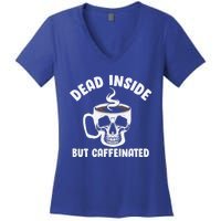 Coffee Cup Skeleton Funny Coffee Graphic Plus Size Gift Women's V-Neck T-Shirt