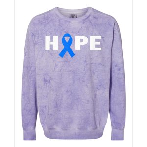 Colon Cancer Shirt - Hope Colorectal Cancer Awareness Colorblast Crewneck Sweatshirt