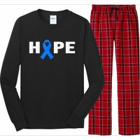 Colon Cancer Shirt - Hope Colorectal Cancer Awareness Long Sleeve Pajama Set