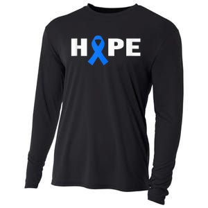 Colon Cancer Shirt - Hope Colorectal Cancer Awareness Cooling Performance Long Sleeve Crew