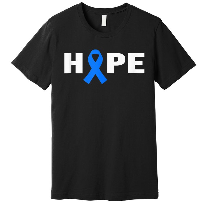 Colon Cancer Shirt - Hope Colorectal Cancer Awareness Premium T-Shirt