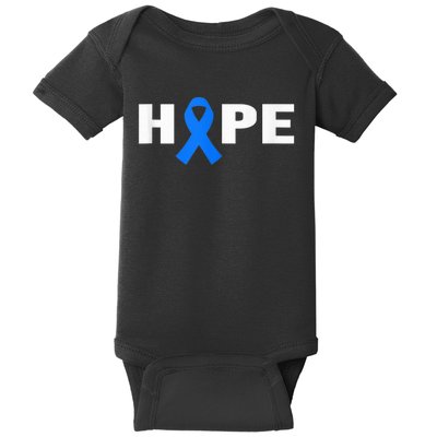 Colon Cancer Shirt - Hope Colorectal Cancer Awareness Baby Bodysuit