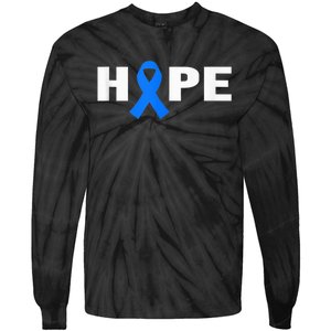 Colon Cancer Shirt - Hope Colorectal Cancer Awareness Tie-Dye Long Sleeve Shirt