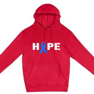 Colon Cancer Shirt - Hope Colorectal Cancer Awareness Premium Pullover Hoodie