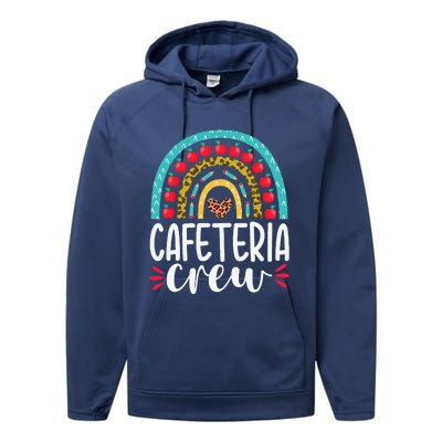 Cafeteria Crew School Lunch Lady Appreciation Back To School Performance Fleece Hoodie