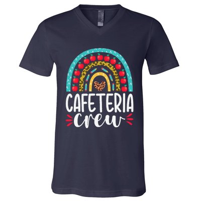 Cafeteria Crew School Lunch Lady Appreciation Back To School V-Neck T-Shirt