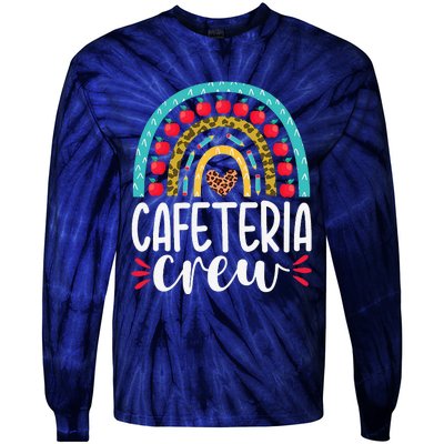 Cafeteria Crew School Lunch Lady Appreciation Back To School Tie-Dye Long Sleeve Shirt