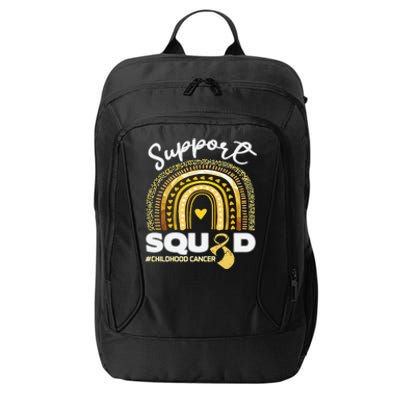 Childhood Cancer Support Squad Gold Ribbon City Backpack