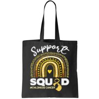 Childhood Cancer Support Squad Gold Ribbon Tote Bag