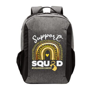 Childhood Cancer Support Squad Gold Ribbon Vector Backpack