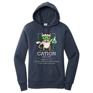 Cation Cute Science Cat Pawsitive Element Chemistry Teacher Women's Pullover Hoodie