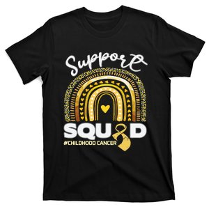 Childhood Cancer Support Squad Gold Ribbon T-Shirt