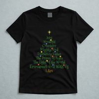 Christian Christmas Shirts Bible Names Of Jesus Tree Shaped T-Shirt