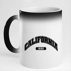 California Collegiate Style 1850 11oz Black Color Changing Mug