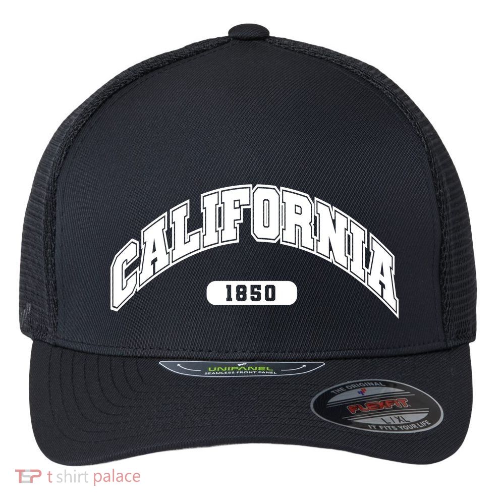 California Collegiate Style 1850 Flexfit Unipanel Trucker Cap