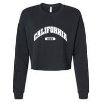 California Collegiate Style 1850 Cropped Pullover Crew