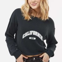 California Collegiate Style 1850 Cropped Pullover Crew