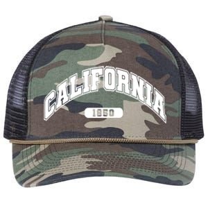 California Collegiate Style 1850 Retro Rope Trucker Hat Cap