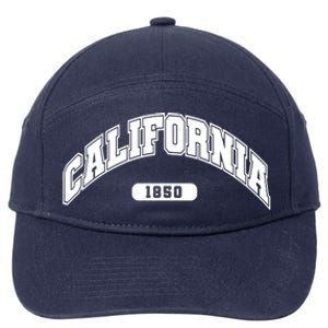 California Collegiate Style 1850 7-Panel Snapback Hat