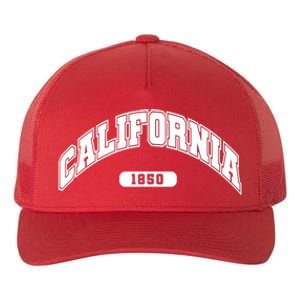 California Collegiate Style 1850 Yupoong Adult 5-Panel Trucker Hat