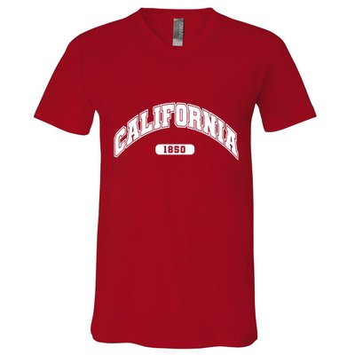 California Collegiate Style 1850 V-Neck T-Shirt