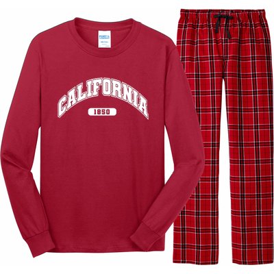 California Collegiate Style 1850 Long Sleeve Pajama Set