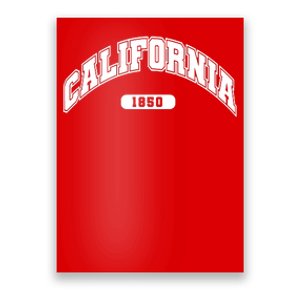 California Collegiate Style 1850 Poster