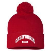 California Collegiate Style 1850 Pom Pom 12in Knit Beanie