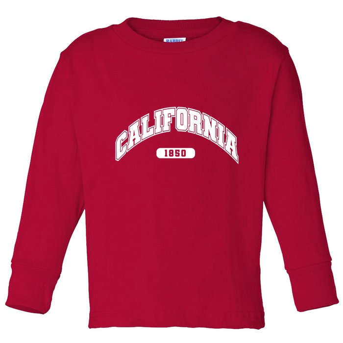 California Collegiate Style 1850 Toddler Long Sleeve Shirt