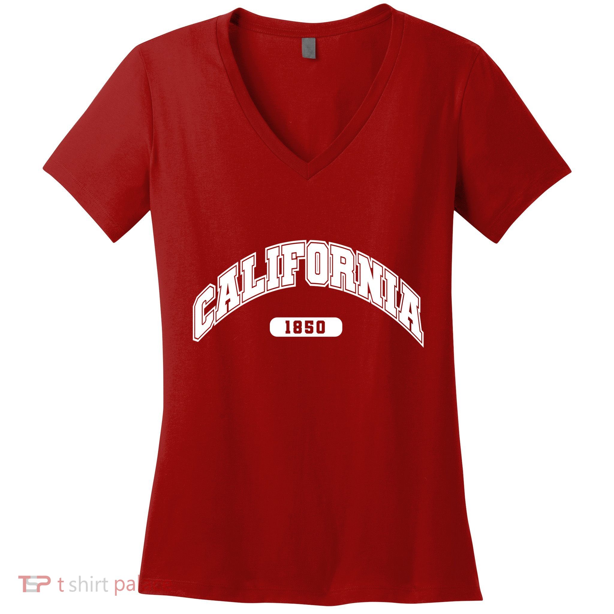 California Collegiate Style 1850 Women's V-Neck T-Shirt