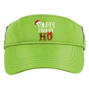 Cute Cheetah SantaS Favorite Ho Christmas S Gift Adult Drive Performance Visor