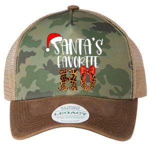 Cute Cheetah SantaS Favorite Ho Christmas S Gift Legacy Tie Dye Trucker Hat