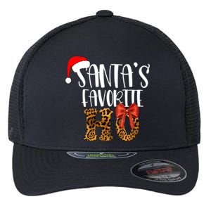 Cute Cheetah SantaS Favorite Ho Christmas S Gift Flexfit Unipanel Trucker Cap