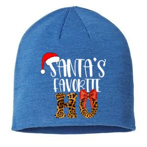 Cute Cheetah SantaS Favorite Ho Christmas S Gift Sustainable Beanie